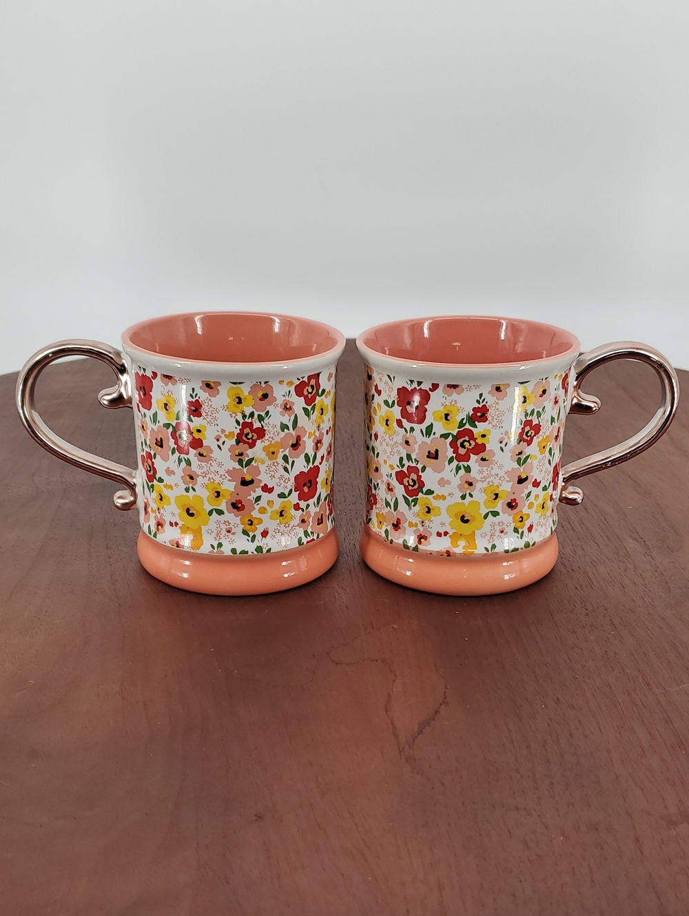 Orly Maison Floral Ceramic Accent Mug Set Of 2